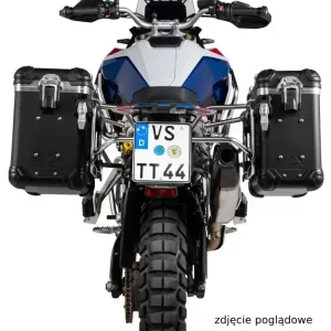 Zestaw: kufry boczne czarne "And-Black" Zega Evo + stelaże czarne Touratech BMW F 900 GS (24-) [poj.: 31+38l] Promocja
