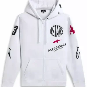 Łatwy zwrot Bluza Alpinestars Variegate biała