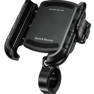 Kup online Uchwyt motocyklowy na telefon Biketec Quick Lock, montowany na kierownicę czarny [Typ: R9-CLIP]