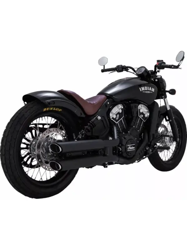 Popularny Tłumiki motocyklowe Vance & Hines 3" Twin Slash Indian Scout (wybrane modele) czarne matowe