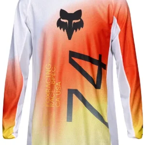 Bluza enduro Fox 180 Air Haze biało-czerwono-żółta Bezpieczne zakupy
