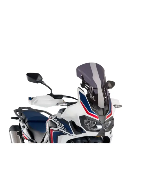Kup teraz Szyba motocyklowa sportowa Puig CRD 1000L Africa Twin (16-19)/ CRF 1000L Africa Twin Adventure Sports (18-19) mocno przyciemniana