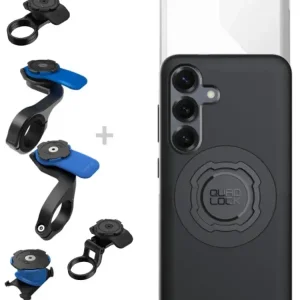 Zestaw rowerowy: etui MAG na telefon Samsung Galaxy S25 (magnetyczne), wodoodporny pokrowiec MAG oraz mocowanie Quad Lock Ostatnia szansa