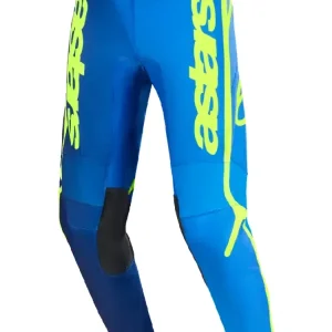 Super okazja Spodnie cross Alpinestars MX Fluid Apex czarno-niebieskie-fluo