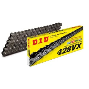 Obniżka ceny Łańcuch napędowy motocyklowy D.I.D. 428VX X-Ring [otwarty z zapinką; 118 ogniw]