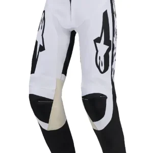 Bezpieczna płatność Spodnie cross Alpinestars MX Racer Riway biało-czarne