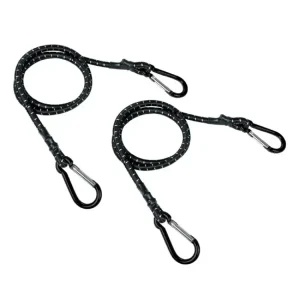 Nowy Para elastycznych linek z aluminiowymi karabińczykami Lampa (100 cm)