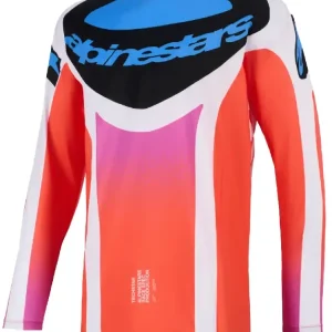 Rabat Bluza cross Alpinestars MX Techstar Knif szaro-pomarańczowo-niebieska