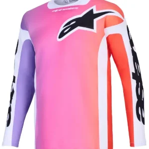 Super okazja Bluza cross Alpinestars MX Racer Air Portl fioletowo-różowo-biała