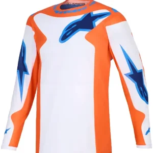 Rabat Bluza cross Alpinestars MX Fluid Grid biało-pomarańczowo-niebieska
