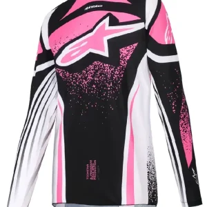 Nie przegap Bluza cross damska Alpinestars MX Stella Techstar Nomur czarno-biało-różowa