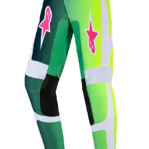 Taniej Spodnie cross dziecięce Alpinestars MX Fluid Portl zielono-biało-czarne