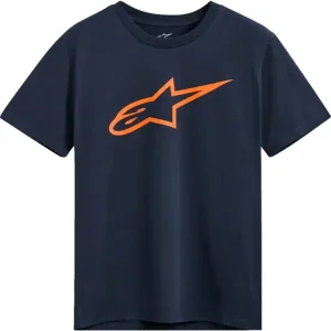 Ograniczona ilość Koszulka z krótkim rękawem Alpinestars Ageless 2.0 CSF niebiesko-pomarańczowa