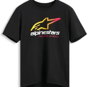 Koszulka z krótkim rękawem Alpinestars Aligned CSF czarna Wybór klientów
