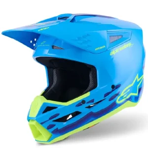 Kup teraz Kask enduro Alpinestars SM3 Force niebieski-fluo