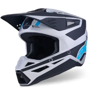 Super okazja Kask enduro Alpinestars SM3 Heat srebrno-czarno-niebieski
