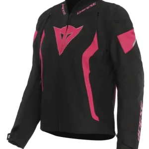 Kurtka motocyklowa damska tekstylna Dainese Avro 5 Tex czarno-różowa Super okazja