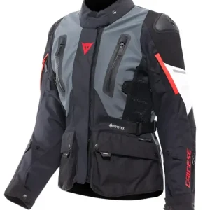 Ostatnie sztuki Kurtka motocyklowa damska tekstylna Dainese Carve Master 4 Gore-Tex szaro-czarna