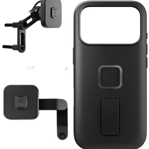 Zestaw na motocykl: etui Peak Design Mobile Everyday Clarino Loop iPhone 17 Pro z mocowaniem motocykla Wybór klientów