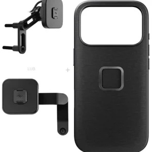 Łatwy zwrot Zestaw na motocykl: etui Peak Design Mobile Everyday Fabric do smartfona Iphone 17 Pro z mocowaniem motocykla