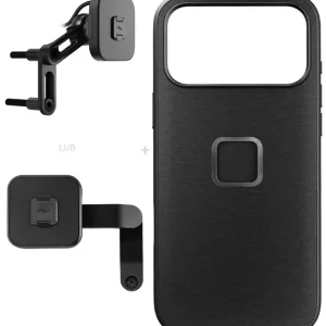 Premium Zestaw na motocykl: etui Peak Design Mobile Everyday Fabric do smartfona Iphone 17 Pro Max z mocowaniem motocykla