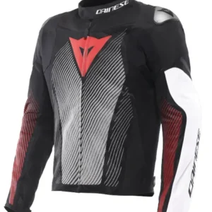 Sprawdź teraz Kurtka motocyklowa tekstylna Dainese Ventar Air Tex czarno-biało-czerwona