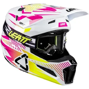 Kask enduro Leatt Moto 3.5 z goglami czarno-biało-żółtymi Zamów teraz