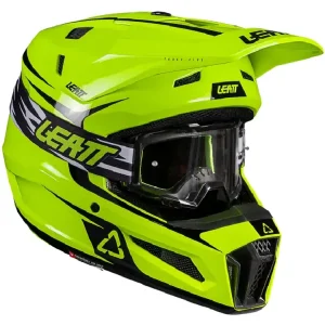 Kask enduro Leatt Moto 3.5 z goglami szaro-czarnymi-fluo Okazja