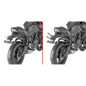 Bezpieczne zakupy Stelaż pod sakwy motocyklowe Kappa Remove-X Kawasaki Z 650 (20-)