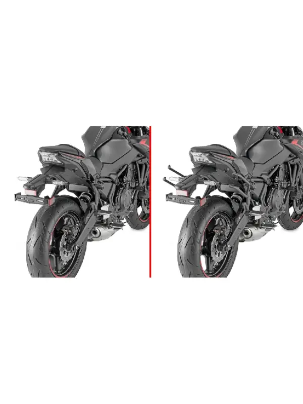 Bezpieczne zakupy Stelaż pod sakwy motocyklowe Kappa Remove-X Kawasaki Z 650 (20-)