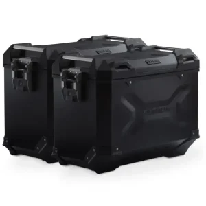 Zestaw: kufry boczne TRAX ADV + stelaże PRO SW-Motech Yamaha Tracer 9/ GT/ GT+ (24-) czarne [poj.: 2 x 45 L] Obniżka ceny
