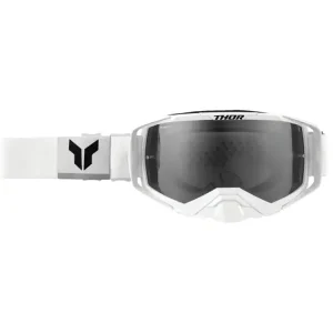 Rabat Gogle motocyklowe Thor Activate lustrzaną szybką białe