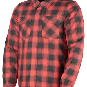 Wyjątkowa oferta Koszula motocyklowa Icon Fallblock Flannel czarno-czerwona
