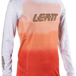 Łatwy zwrot Bluza enduro damska Leatt Moto 4.5 Lite Coral biało-czerwono-pomarańczowa