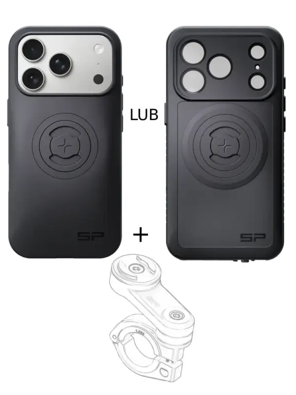 Zestaw na motocykl: etui na telefon iPhone 17 Pro + mocowanie SP Connect Tylko dziś
