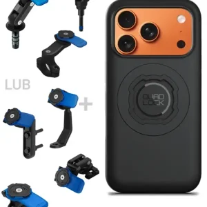 Bezpieczne zakupy Zestaw na motocykl: etui MAG na telefon iPhone 17 Pro (magnetyczne) + mocowanie Quad Lock