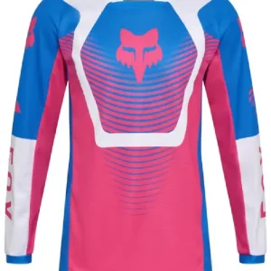 Bezpieczne zakupy Bluza enduro dziecięca Fox 180 Collect biało-niebiesko-różówa
