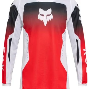 Bluza enduro dziecięca Fox 180 Shield czarno-biało-czerwona Ograniczona ilość