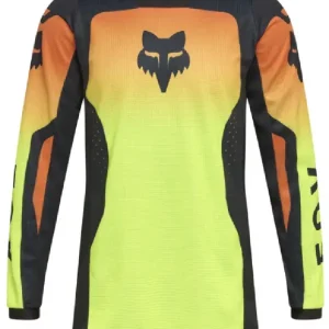 Bluza enduro dziecięca Fox 180 Shield czarno-pomarańczowo-żółta Premium