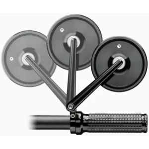 Lusterko motocyklowe uniwersalne Motogadget Mo.view Classic Pivot aluminiowe, czarne [długość ramienia: 110 mm] [kompatybilne z kierownicami: 1 cal] Bezpieczna płatność