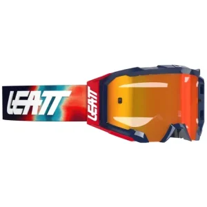 Gogle motocyklowe Leatt 5.5 Iriz z przyciemnianą czerwoną szybą, niebiesko-czerwone Kup teraz