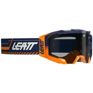 Gogle motocyklowe Leatt Velocity 5.5 z przezroczystą szybą, niebiesko-pomarańczowe Nowość