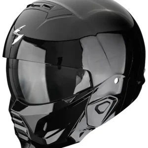 Dostępne od ręki Kask modułowy Scorpion Exo-Combat II Solid czarny połysk