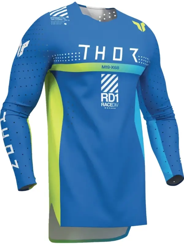 Najlepsza cena Bluza enduro Thor Sportmode Synth niebieska