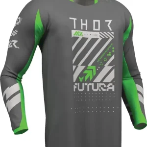 Bluza enduro Thor Launchmode Futura szaro-zielona Wysoka jakość