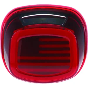Lampa tylna LED z oświetleniem tablicy rejestracyjnej Kuryakyn Tracer US Flag Harley Davidson (wybrane modele) czerwona Tylko dziś