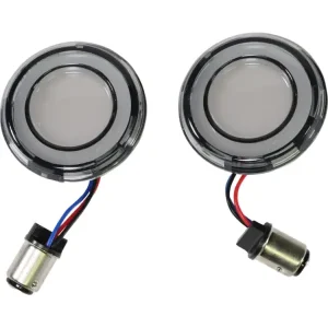 Popularny Kierunkowskazy przednie LED Kuryakyn Tracer Harley Davidson (wybrane modele) przyciemniane
