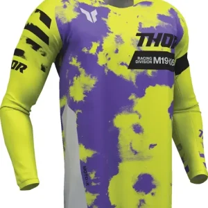 Super okazja Bluza enduro dziecięca Thor Launchmode Bleach szaro-żółta