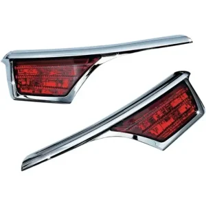 Oferta limitowana Listwy ozdobne z oświetleniem LED miejsca pasażera Kuryakyn Honda GL 1800 Goldwing (06-17) srebrne