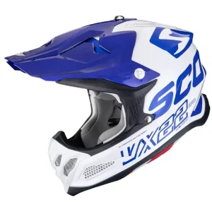 Super okazja Kask enduro Scorpion VX-22 Air Updown biało-niebieski